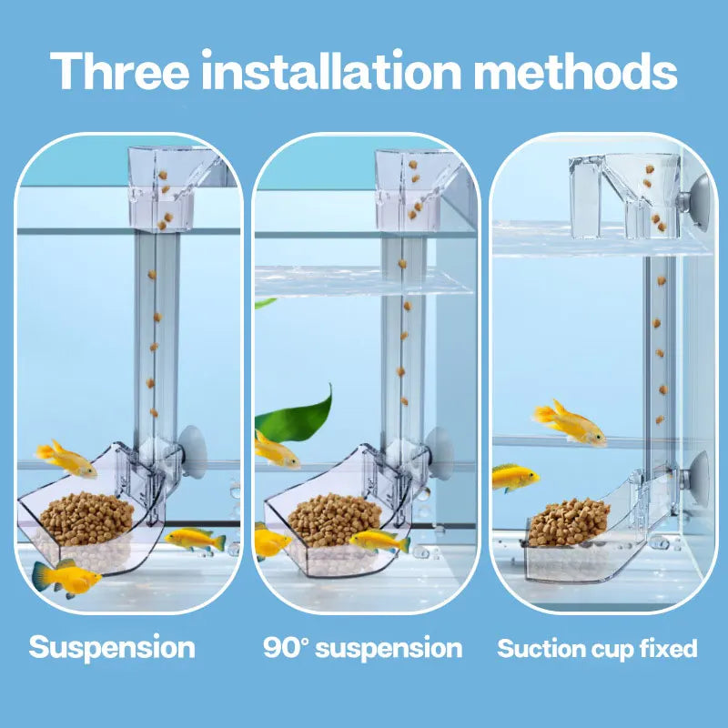 Anti-Clog Transparent Acrylic Fish Feeder Tube – Mess-Free Feeding for All Tank Types