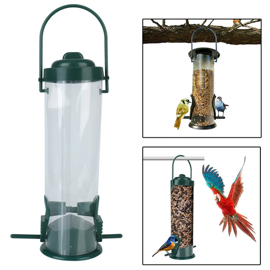Outdoor Hanging Bird Feeder – Wild Bird Seed Dispenser for Garden & Backyard