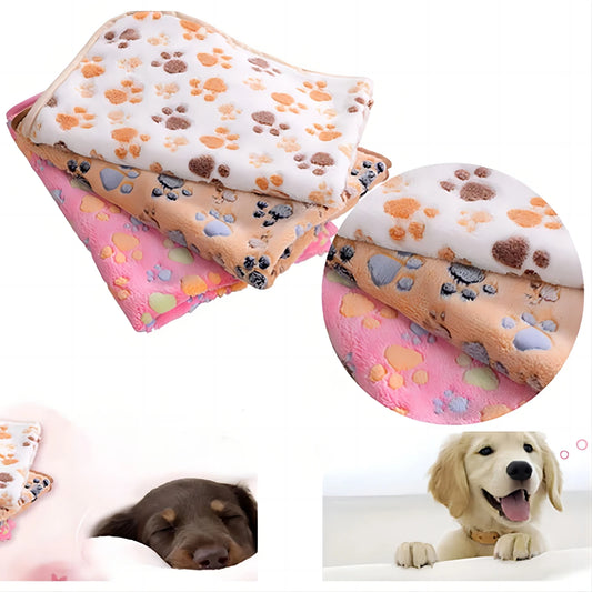 Pet Bed Mat – Soft Coral Fleece Blanket for Dogs & Cats (Handcrafted, Warm & Washable)