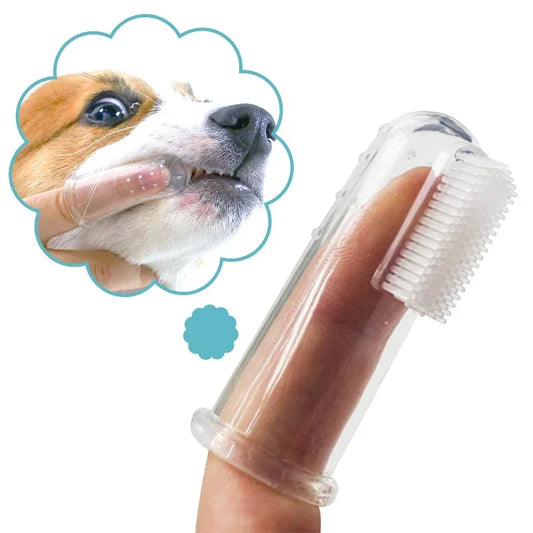 Silicone Finger Toothbrush for Dogs & Cats – Gentle Dental Cleaning Tool