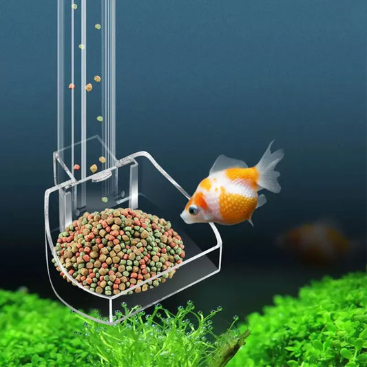 Anti-Clog Transparent Acrylic Fish Feeder Tube – Mess-Free Feeding for All Tank Types