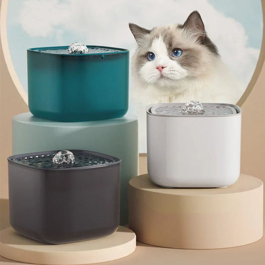 3L Automatic Cat Water Fountain – Large Capacity USB Electric Mute Water Dispenser