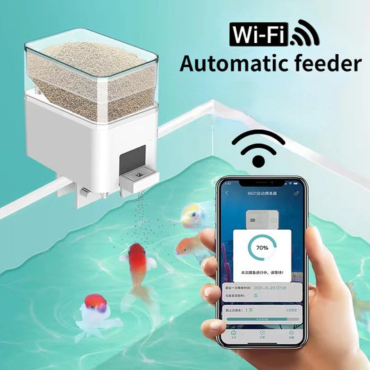Smart Automatic Fish Feeder – 500 ml Dry Food Dispenser for Aquariums
