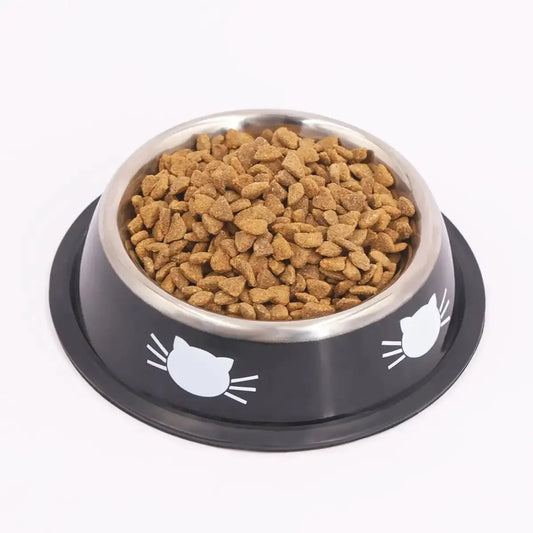 Stainless Steel Non-Slip Double Wall Pet Bowl – Insulated & Whisker-Friendly Design