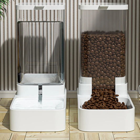 Automatic Gravity Pet Feeder & Water Dispenser – 3.8L Large Capacity for Cats & Dogs